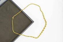 Geflochtene 585 Goldkette - 47,5 cm