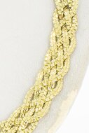 Geflochtene Halskette 585 Gelbgold - 44,5 cm