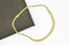 Geflochtene Halskette 585 Gelbgold - 44,5 cm