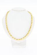 Geflochtene Kordelkette 750 Gold - 76,5 cm