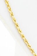 Geflochtene Kordelkette 750 Gold - 76,5 cm