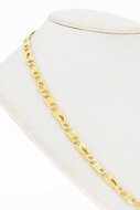 Falkenaugekette 14 Karat - 49 cm
