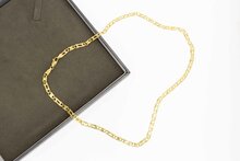 Falkenaugekette 14 Karat - 49 cm