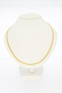 Geflochtene Kette 585 Gold - 54,5 cm
