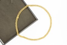 14 Karat Gold Mail&auml;nder Gliederkette - 43,5 cm