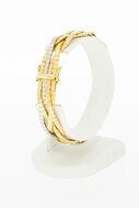 geflochtenes Tricolor 750 Gold Armband - 19,1 cm