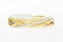 geflochtenes Tricolor 750 Gold Armband - 19,1 cm
