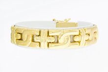 14 Karat breites Gliederarmband - 17,9 cm