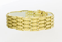 Breites Goldarmband 14 Karat - 19,9 cm