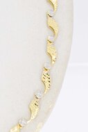 14 Karat Goldene Damenkette - 45,5 cm