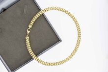 Popcorn Goldkette 14 Karat - 46,5 cm