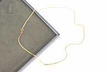 14 Karat gelb goldenes Collier - 46 cm