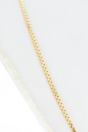 14 Karat gelb goldenes Collier - 46 cm