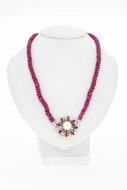 Edelsteinkette mit Gold Verschluss - 52 cm