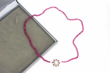 Edelsteinkette mit Gold Verschluss - 52 cm