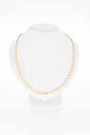 14 Karat Goldreiskorn Halskette - 45,6 cm