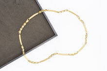 14 Karat Goldene Halskette - 43 cm