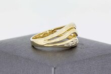 14 Karat Goldring mit Diamant - 18,3 mm