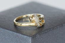 Bicolor 585 Gold Fraunen Ring - 16 mm