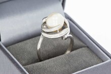 585 Wei&szlig;gold Ring mit Perle - 17,9 mm