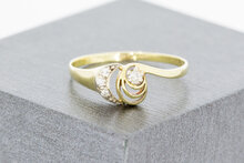 14 Karat Damen Goldring mit Zirkonia - 19,1 mm