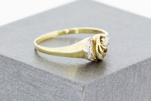 14 Karat Damen Goldring mit Zirkonia - 19,1 mm
