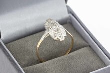 14 Karat Goldring mit Diamant - 18,5 mm