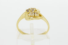 14 Karat Goldring mit Zirkonia - 17,4 mm