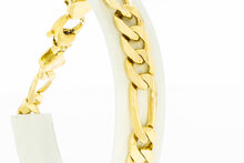 750 Figaro Gold Armband - 22,9 cm