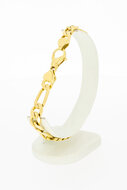 750 Figaro Gold Armband - 22,9 cm