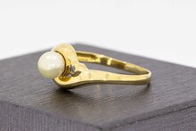14 Karat Goldene Perlenring - 18,1 mm