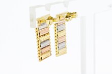 14 Karat goldene Ohrh&auml;nger Damen - 2,1 cm