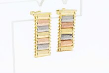 14 Karat goldene Ohrh&auml;nger Damen - 2,1 cm