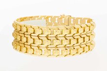 Vintage 18 Karat breites Goldarmband - 20,1 cm