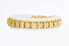 Breites Gliederarmband 585 Gold - 19,1 cm