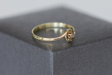 14 Karat Gelbgold Ring mit Zirkonia - 16,5 mm