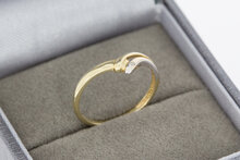 14 Karat Goldring mit Zirkonia - 15,6 mm