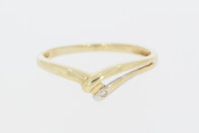 14 Karat Goldring mit Zirkonia - 15,6 mm