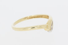 14 Karat Goldring mit Zirkonia - 15,6 mm