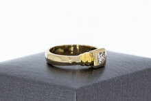 750 Gold Solit&auml;r Diamantring - 16,9 mm