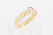 585 Damen Goldring mit Zirkonia - 17,7 mm