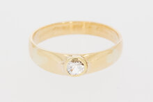 585 Damen Goldring mit Zirkonia - 17,7 mm