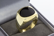 585 Herren Siegelring mit Onyx - 18,9 mm