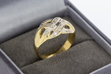 Gold Damenring 14 Karat mit Zirkonia - 17,5 mm