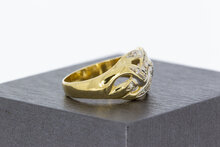 Gold Damenring 14 Karat mit Zirkonia - 17,5 mm