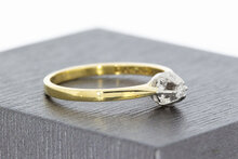 14 Karat Diamant Goldring - 16,9 mm
