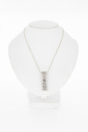 18 Karat Wei&szlig;gold Anh&auml;nger mit Diamant