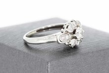 Diamantring 14 Karat Wei&szlig;gold - 17.2 mm