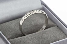 18 Karat Wei&szlig;gold ring mit Diamant - 18,9 mm