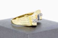 14 Karat Edelstein Goldring - 17,9 mm